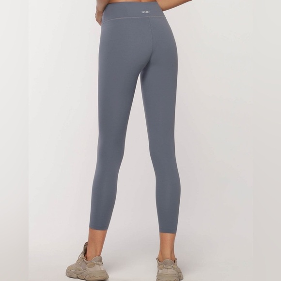 Lorna Jane Wrap Around Ankle Biter Leggings 7/8 length  Steel Blue Size Small - Picture 12 of 12
